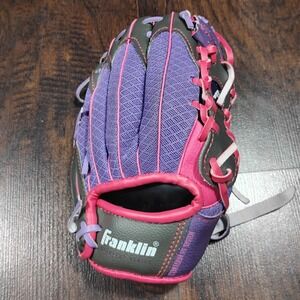 Franklin Mesh‎ Tek Baseball Glove Girls RHT Youth Size 9 1/2" 22867 Pink Purple